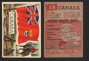 1956 Flags of the World Vintage Trading Cards You Pick Singles #1-#80 Topps 19	Canada  - TvMovieCards.com