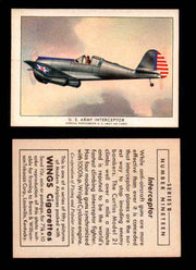 1941 Modern American Airplanes Series B Vintage Trading Cards Pick Singles #1-50 19	 	U.S. Army Interceptor  - TvMovieCards.com