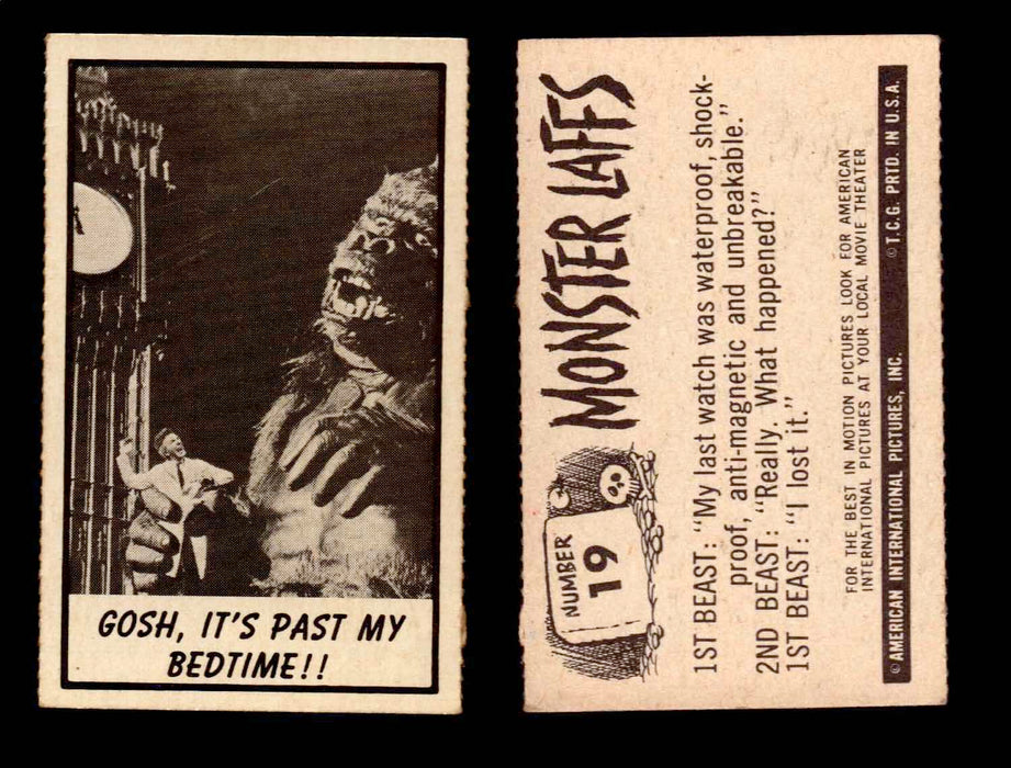 1966 Monster Laffs Midgee Vintage Trading Card You Pick Singles #1-108 Horror #19  - TvMovieCards.com