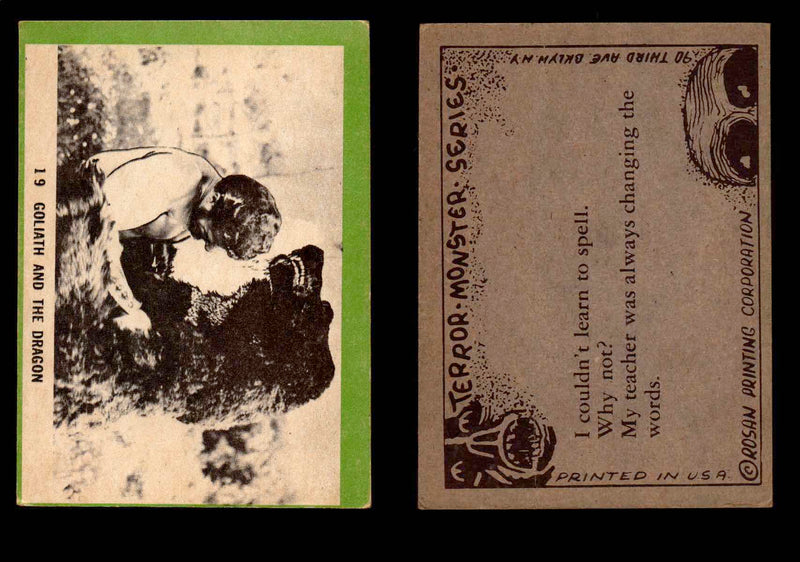 1963 Terror Monsters Rosan Vintage Trading Cards You Pick Singles #1-132 #19  - TvMovieCards.com