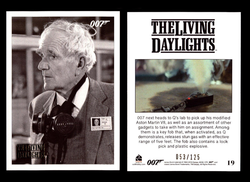 James Bond Archives The Living Daylights Gold Parallel Card You Pick Single 1-55 #19  - TvMovieCards.com