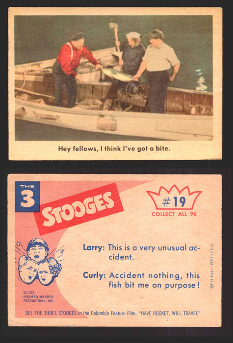 1959 Three 3 Stooges Fleer Vintage Trading Cards You Pick Singles #1-96 #19  - TvMovieCards.com