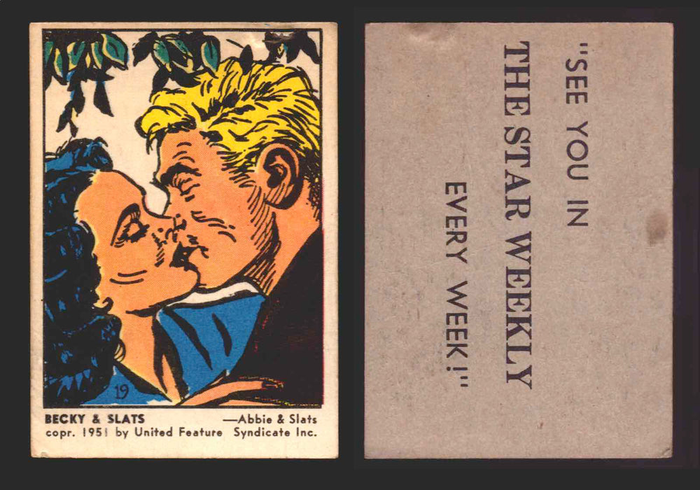 1951 Color Comic Cards Vintage Trading Cards You Pick Singles #1-#39 Parkhurst #	19  - TvMovieCards.com
