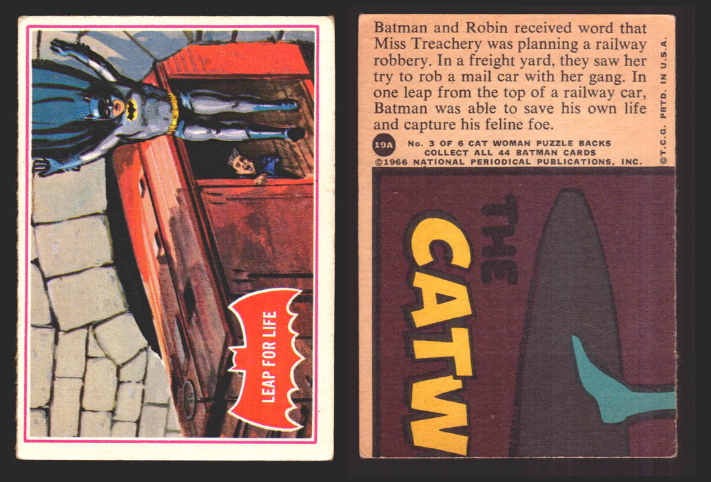 1966 Batman Series A (Red Bat) Vintage Trading Card You Pick Singles #1A-44A #19  - TvMovieCards.com