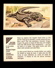 Nature Untamed Nabisco Vintage Trading Cards You Pick Singles #1-24 #1 Komodo Dragon Lizard  - TvMovieCards.com