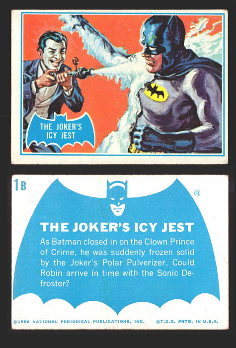 1966 Batman Puzzle B (Blue Bat) Vintage Trading Card You Pick Singles #1B-44B #1  - TvMovieCards.com