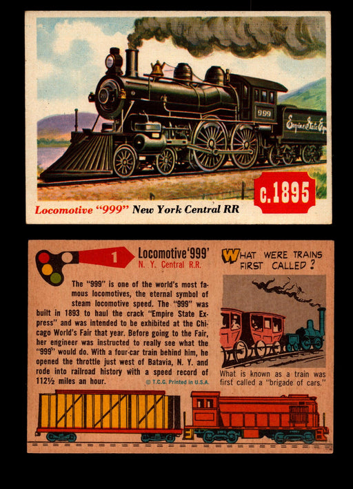 Rails And Sails 1955 Topps Vintage Card You Pick Singles #1-190 #1 Locomotive '999'  - TvMovieCards.com