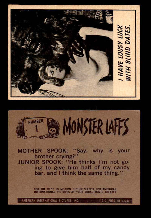 Monster Laffs 1966 Topps Vintage Trading Card You Pick Singles #1-66 #1  - TvMovieCards.com
