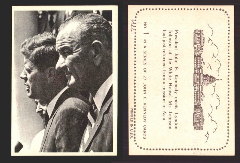 1964 The Story of John F. Kennedy JFK Topps Trading Card You Pick Singles #1-77 #1  - TvMovieCards.com