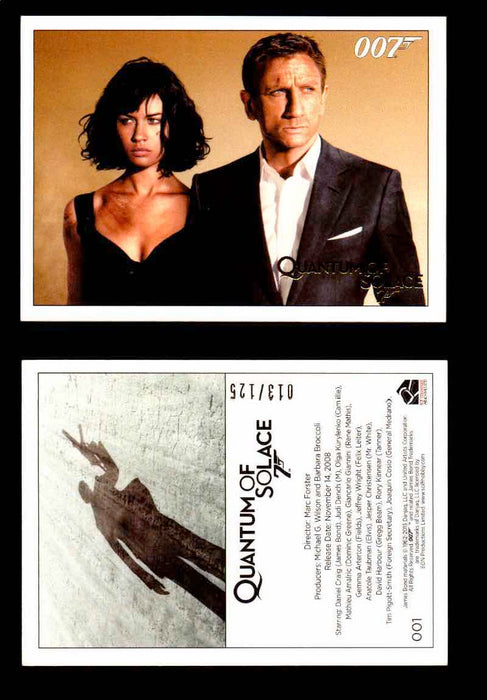 James Bond Archives Quantum of Solace Gold Parallel You Pick Single Cards #1-90 #1  - TvMovieCards.com