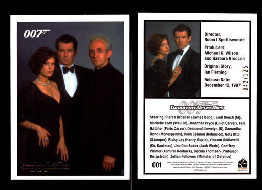 James Bond Archives 2014 Tomorrow Never Dies Gold Parallel Card You Pick Singles #1  - TvMovieCards.com