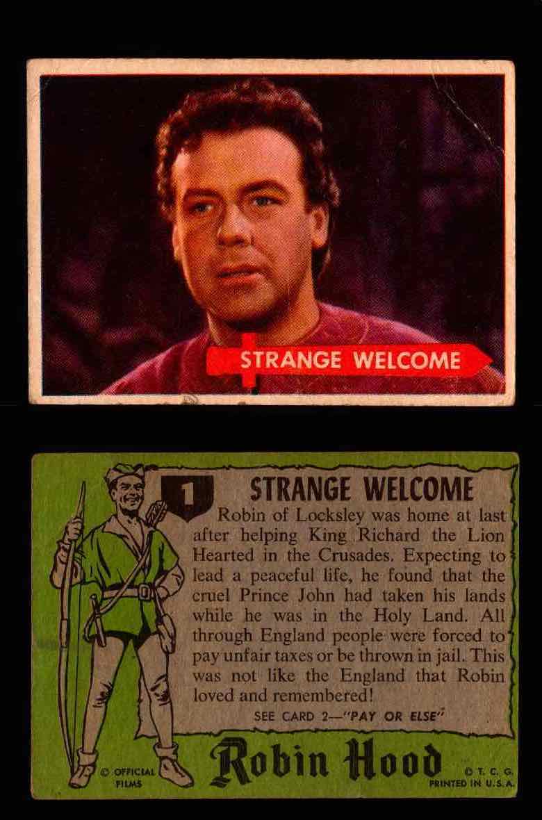 1957 Robin Hood Topps Vintage Trading Cards You Pick Singles #1-60 #1  - TvMovieCards.com