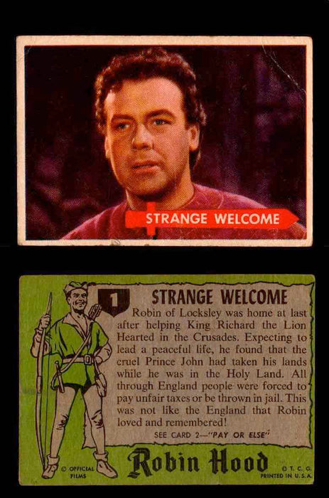 1957 Robin Hood Topps Vintage Trading Cards You Pick Singles #1-60 #1  - TvMovieCards.com