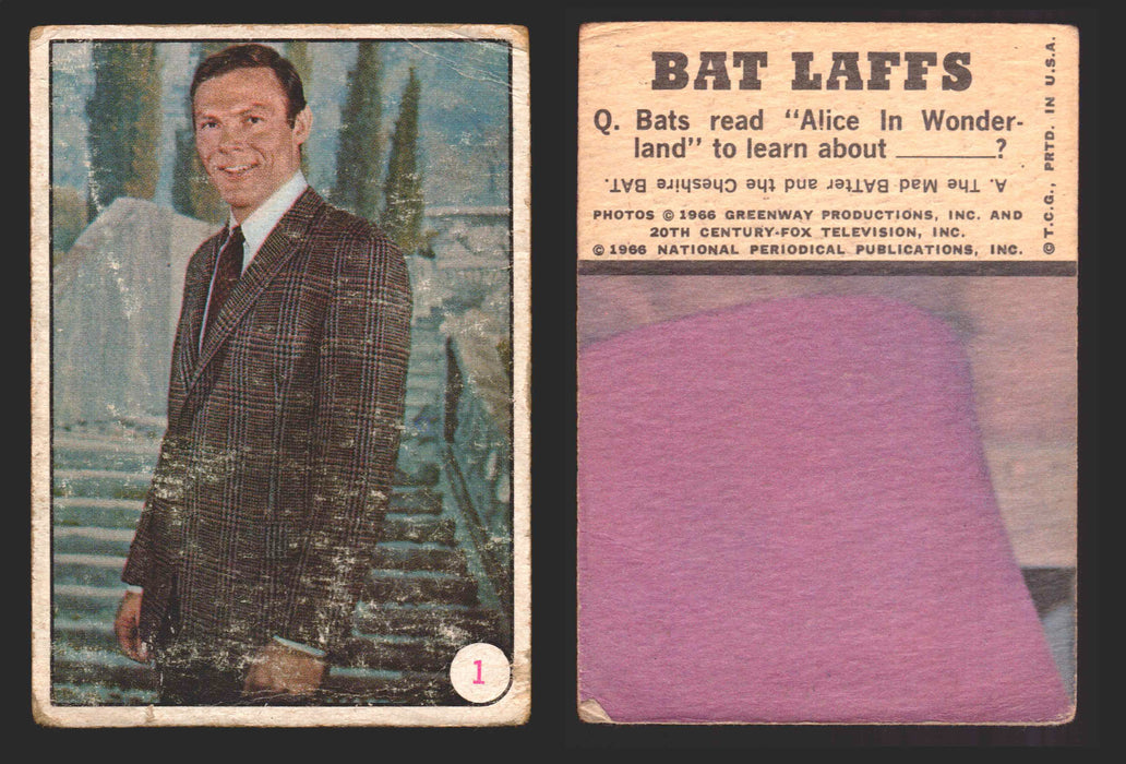 Batman Bat Laffs Vintage Trading Card You Pick Singles #1-#55 Topps 1966 #1  - TvMovieCards.com