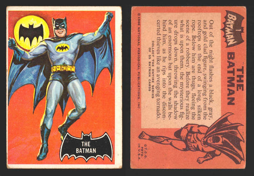 1966 Batman (Black Bat) Vintage Trading Card You Pick Singles #1-55 #	  1   The Batman  - TvMovieCards.com