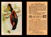 Birds - Useful Birds of America 8th Series You Pick Singles Church & Dwight J-9 #1 Oriole  - TvMovieCards.com