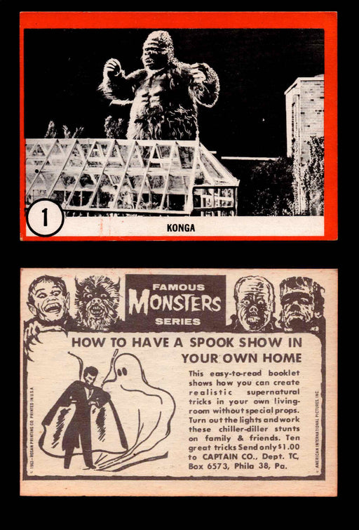 Famous Monsters 1963 Vintage Trading Cards You Pick Singles #1-64 #1  - TvMovieCards.com