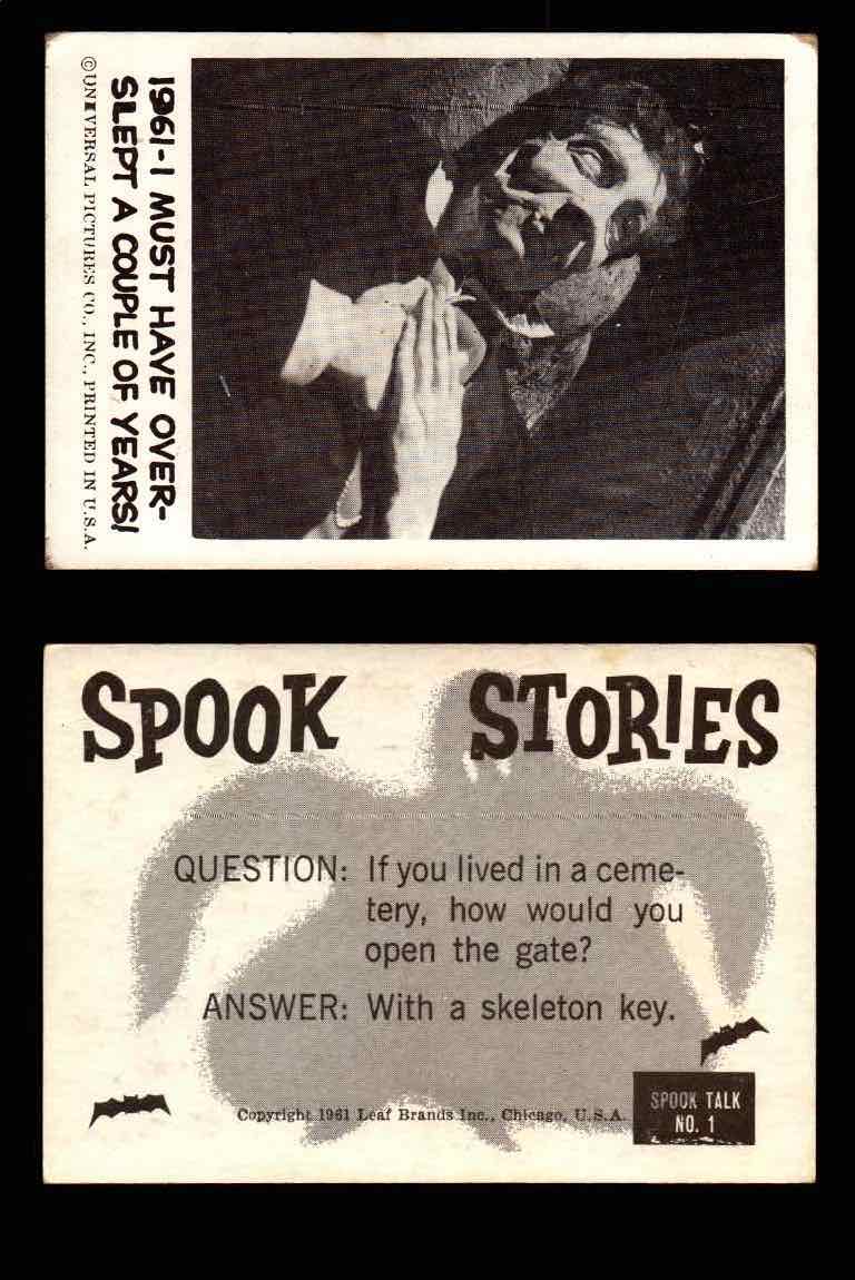 1961 Spook Stories Series 1 Leaf Vintage Trading Cards You Pick Singles #1-#72 #1  - TvMovieCards.com