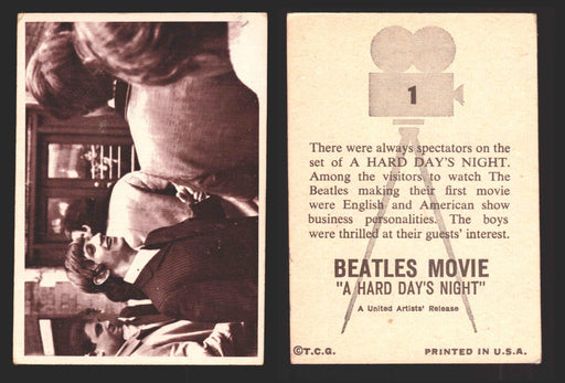 Beatles A Hard Days Night Movie Topps 1964 Vintage Trading Card You Pick Singles #1  - TvMovieCards.com