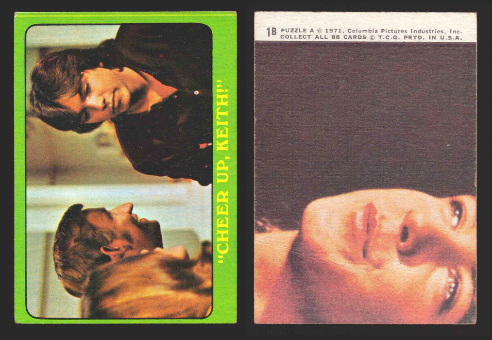 1971 The Partridge Family Series 3 Green You Pick Single Cards #1-88B Topps USA #	 1B   "Cheer Up    Keith!"  - TvMovieCards.com