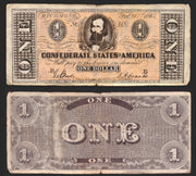 1962 Civil War News A&BC Trading Card You Pick Single Currency $1000 $500 One Dollar (Richmond Feb.y 17th   1864   No. 3691)  - TvMovieCards.com