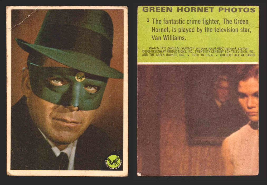 1966 Green Hornet Photos Donruss Vintage Trading Cards You Pick Singles #1-44 #	1 (creased)  - TvMovieCards.com
