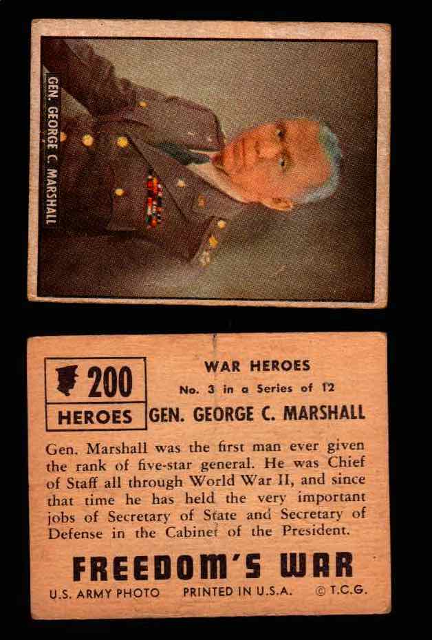 1950 Freedom's War Korea Topps Vintage Trading Cards You Pick Singles #101-203 #200  - TvMovieCards.com