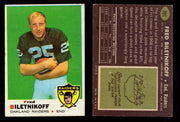 1969 Topps Football Trading Card You Pick Singles #1-#263 G/VG/EX #	201	Fred Biletnikoff (HOF)  - TvMovieCards.com