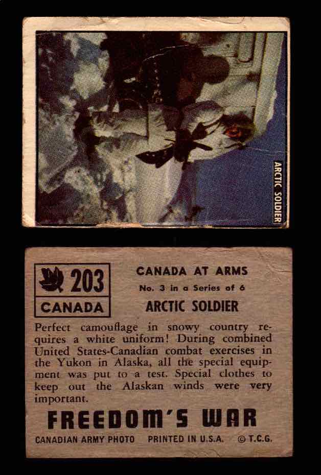 1950 Freedom's War Korea Topps Vintage Trading Cards You Pick Singles #101-203 #203  - TvMovieCards.com