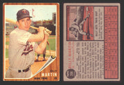 1962 Topps Baseball Trading Card You Pick Singles #200-#299 VG/EX #	208 Billy Martin - Minnesota Twins  - TvMovieCards.com