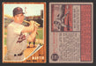 1962 Topps Baseball Trading Card You Pick Singles #200-#299 VG/EX #	208 Billy Martin - Minnesota Twins  - TvMovieCards.com