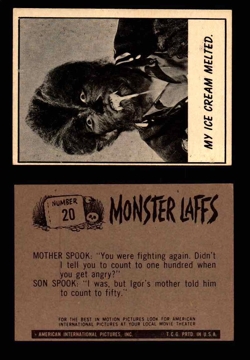 Monster Laffs 1966 Topps Vintage Trading Card You Pick Singles #1-66 #20  - TvMovieCards.com