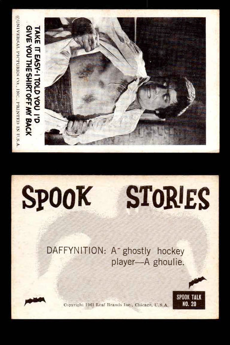 1961 Spook Stories Series 1 Leaf Vintage Trading Cards You Pick Singles #1-#72 #20  - TvMovieCards.com