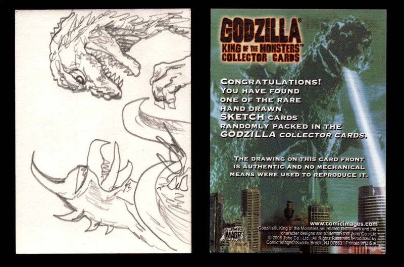 GODZILLA: KING OF THE MONSTERS Artist Sketch Trading Card You Pick Singles #20 Godzilla & Gigan by Christopher Scalf  - TvMovieCards.com