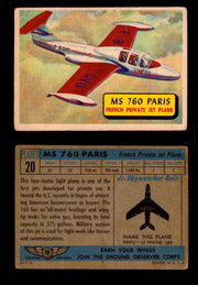1957 Planes Series I Topps Vintage Card You Pick Singles #1-60 #20  - TvMovieCards.com