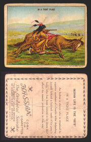 1910 T73 Hassan Cigarettes Indian Life In The 60's Tobacco Trading Cards Singles #20 In a Tight Place  - TvMovieCards.com