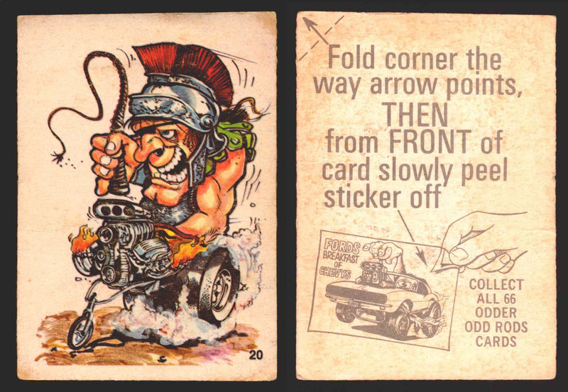 1970 Odder Odd Rods Donruss Vintage Trading Cards #1-66 You Pick Singles 20   (gladiator buggy)  - TvMovieCards.com