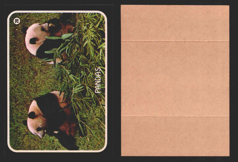 Zoo's Who Topps Animal Sticker Trading Cards You Pick Singles #1-40 1975 #20 Panda  - TvMovieCards.com