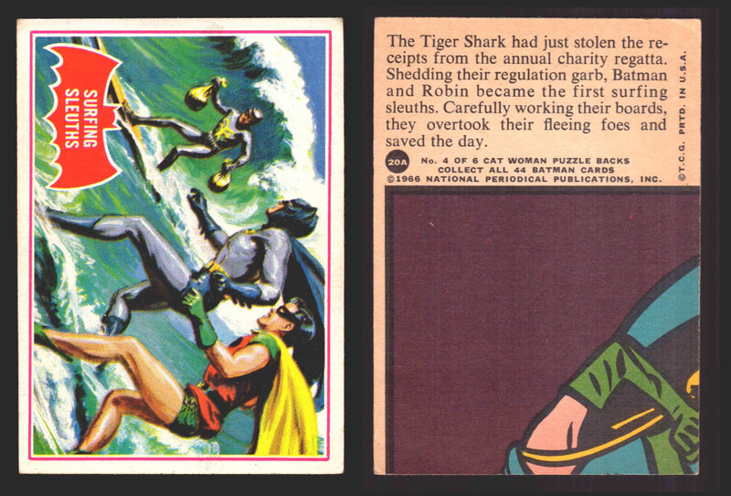 1966 Batman Series A (Red Bat) Vintage Trading Card You Pick Singles #1A-44A #20  - TvMovieCards.com