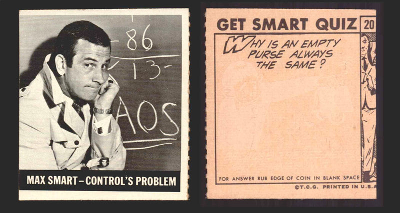 1966 Get Smart Topps Vintage Trading Cards You Pick Singles #1-66 #20  - TvMovieCards.com