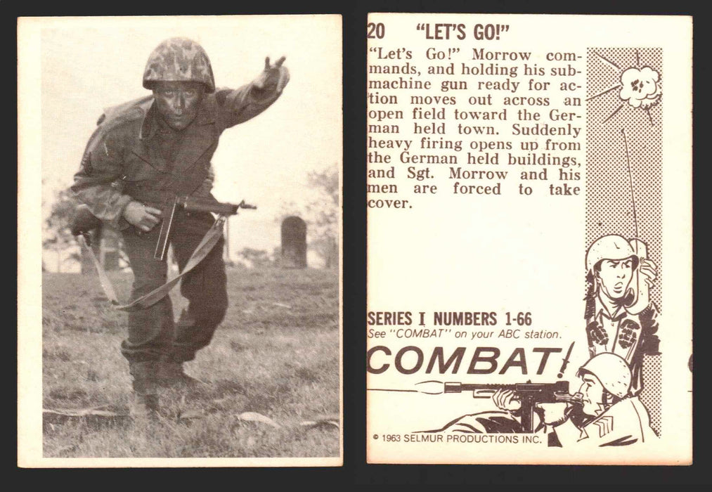 1963 Combat Series I Donruss Selmur Vintage Card You Pick Singles #1-66 20   "Let's Go!"  - TvMovieCards.com