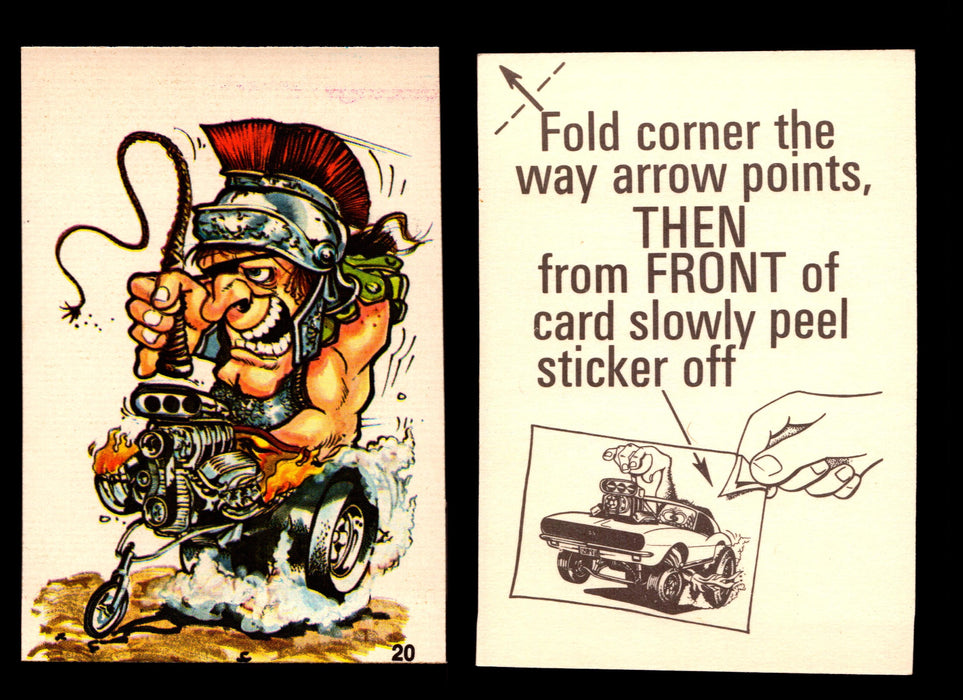 Fabulous Odd Rods Vintage Sticker Cards 1973 #1-#66 You Pick Singles #20 Gladiator Buggy  - TvMovieCards.com