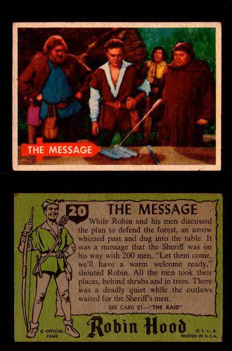 1957 Robin Hood Topps Vintage Trading Cards You Pick Singles #1-60 #20  - TvMovieCards.com