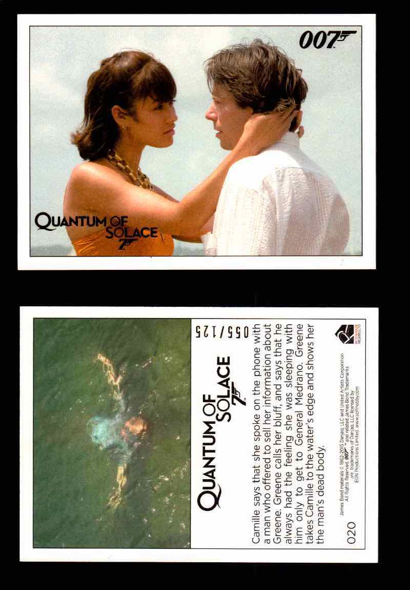 James Bond Archives Quantum of Solace Gold Parallel You Pick Single Cards #1-90 #20  - TvMovieCards.com