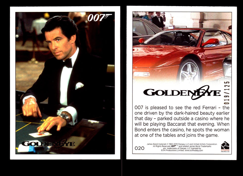 James Bond Archives 2015 Goldeneye Gold Parallel Card You Pick Single #1-#102 #20  - TvMovieCards.com