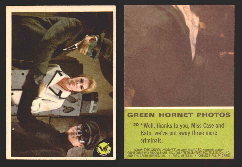 1966 Green Hornet Photos Donruss Vintage Trading Cards You Pick Singles #1-44 #	20 (creased)  - TvMovieCards.com