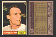 1961 Topps Baseball Trading Card You Pick Singles #200-#299 VG/EX #	212 Haywood Sullivan - Kansas City Athletics  - TvMovieCards.com