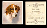 1939 Godfrey Phillips "Our Dogs" Tobacco You Pick Singles Trading Cards #1-30 #21 The Foxhound  - TvMovieCards.com