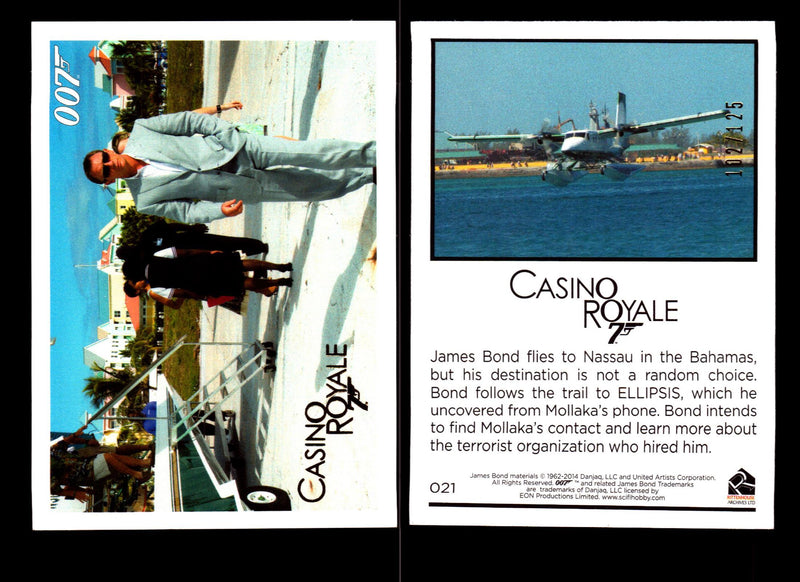 James Bond Archives 2014 Casino Royal Gold Parallel Card You Pick Number #21  - TvMovieCards.com