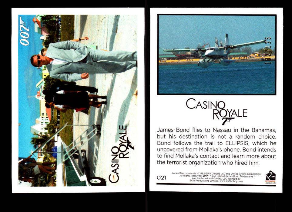 James Bond Archives 2014 Casino Royal Gold Parallel Card You Pick Number #21  - TvMovieCards.com